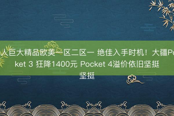 黑人巨大精品欧美一区二区一 绝佳入手时机！大疆Pocket 3 狂降1400元 Pocket 4溢价依旧坚挺