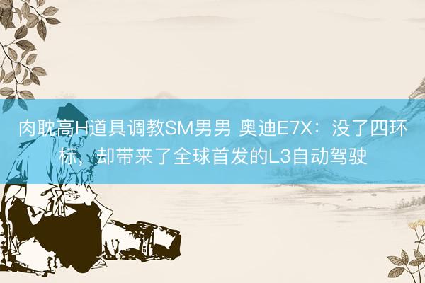 肉耽高H道具调教SM男男 奥迪E7X:没了四环标,却带来了全球首发的L3自动驾驶