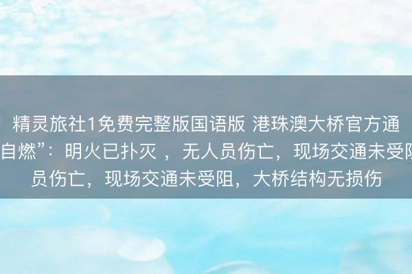 精灵旅社1免费完整版国语版 港珠澳大桥官方通报“一小型客车发生自燃”：明火已扑灭 ，无人员伤亡，现场交通未受阻，大桥结构无损伤