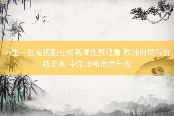 一生一世电视剧在线高清免费观看 欧洲自然气价钱走高 中东场所再度升级