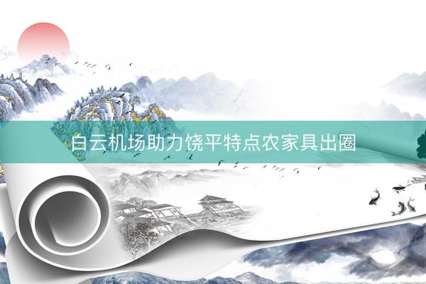 白云机场助力饶平特点农家具出圈